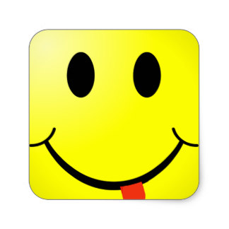 324x324 Smiley Sticking Out Tongue Stickers Zazzle