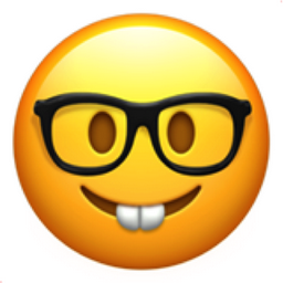 256x256 Nerd Face Emoji U 1f913