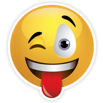 329x329 Smiley Face With Tongue Out Clipart