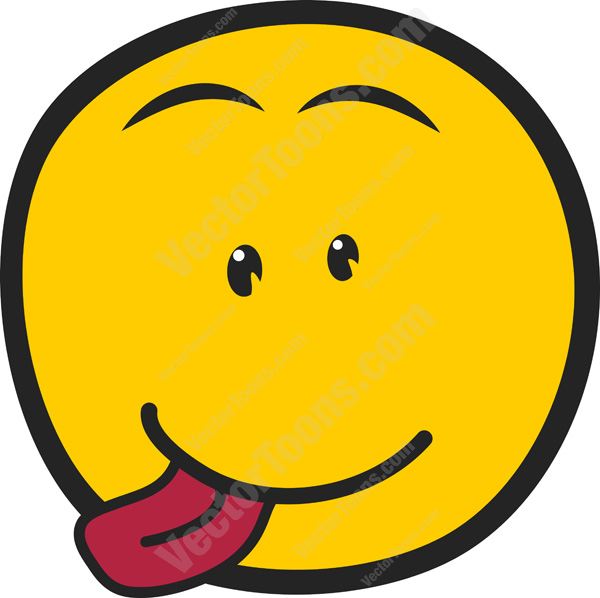 600x598 Smiley Faces With Tongue Out