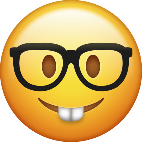 480x480 Nerd Emoji Png Transparent Background