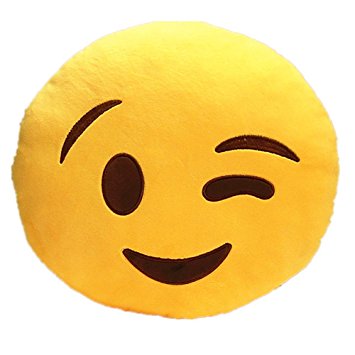 355x355 Buy Funny Teddy Emoji Smiley Faces Decor Cushionpillow (Wink