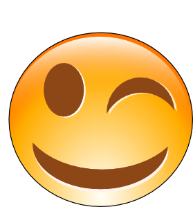 279x299 Winking Smiley Clip Art