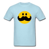 190x190 Funny Mustache Smiley Face Cartoon T Shirt Inspirationz Store
