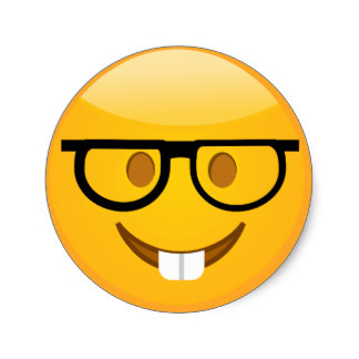 324x324 Glasses Emoji Stickers Zazzle