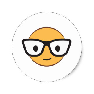 324x324 Nerd Face Stickers Zazzle