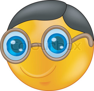 320x308 Nerd Emoticon Stock Vector Colourbox