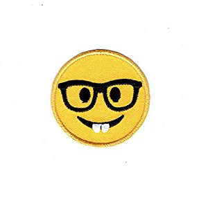 300x292 Smiley Face Emoji Nerd With Glasses