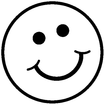 350x350 Smiley Face Thumbs Up Clipart Black And White