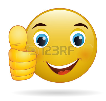 450x429 A Cartoon Emoji Icon Looking Very Happy With His Thumbs Up, He