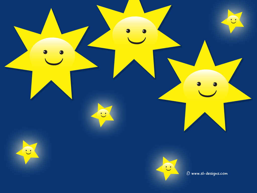 1024x768 Free Smiley Wallpapers Smiley Stars