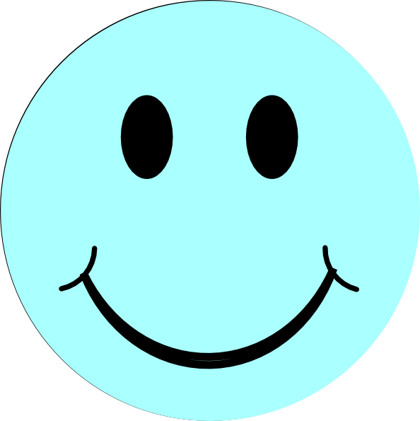 594x595 Blue Smiley Face Clip Art