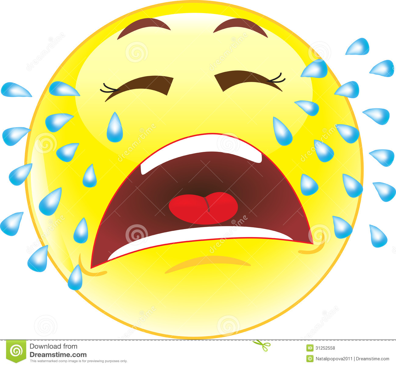 1300x1206 Crying Smiley Face Clipart