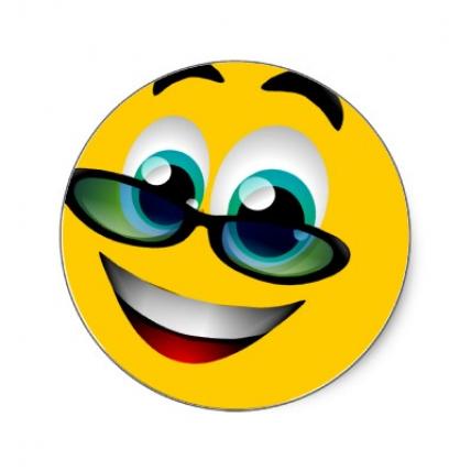 428x428 Smiley Faces With Glasses