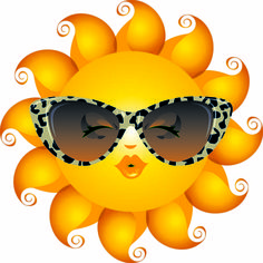 236x236 Sun With Sunglasses Emoticon
