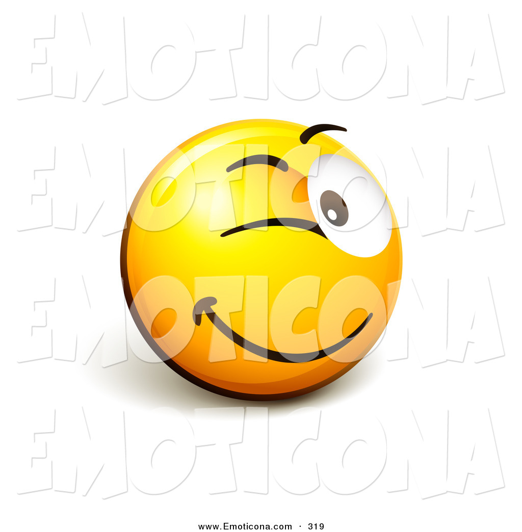 1024x1044 Vector Illustration Of A Flirty And Expressive Yellow Smiley Face