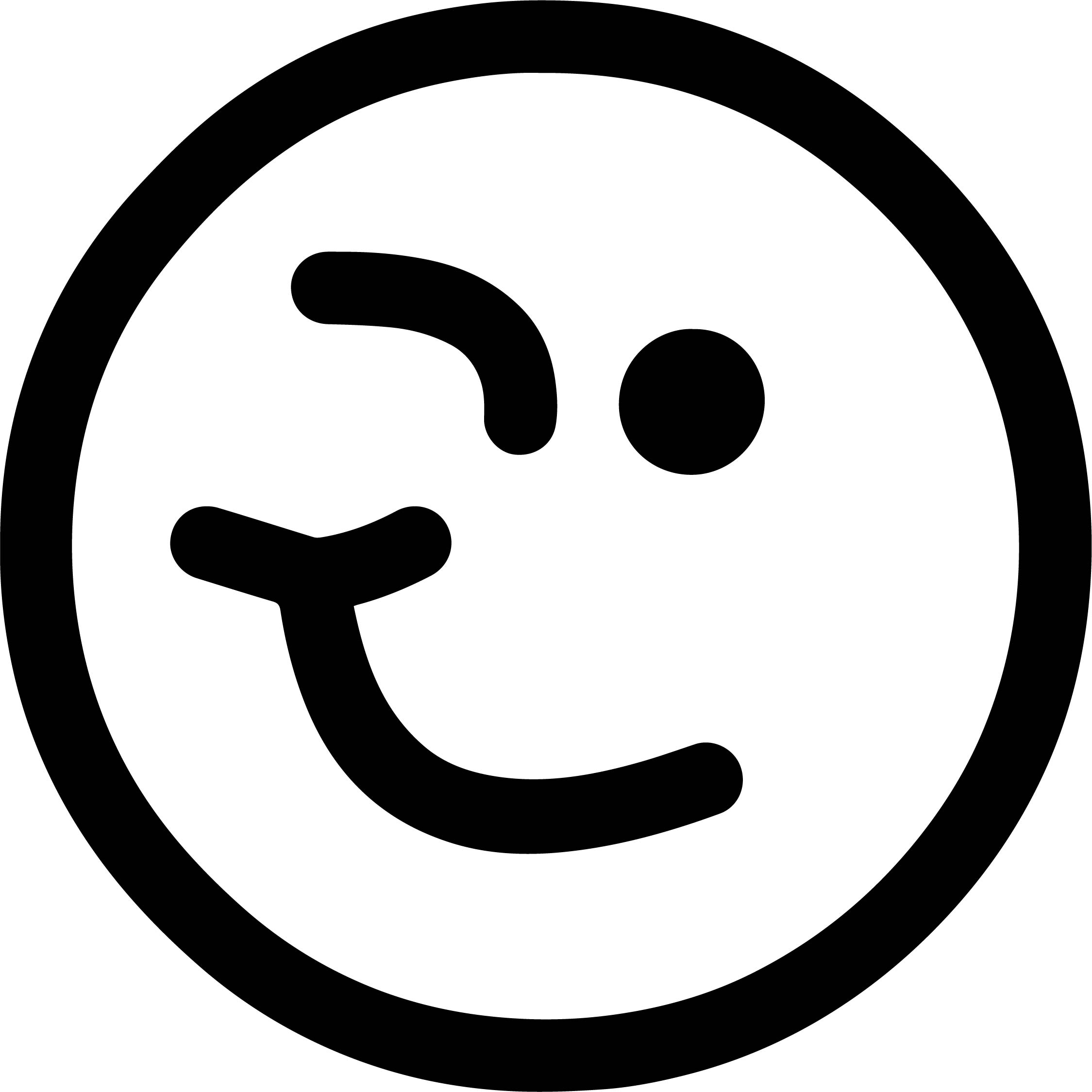 2249x2249 Wink Emoticon Coloring Page Wecoloringpage