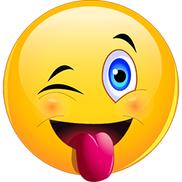 256x256 Wink Tongue Out Emoticons For Facebook, Email Amp Sms Id  34