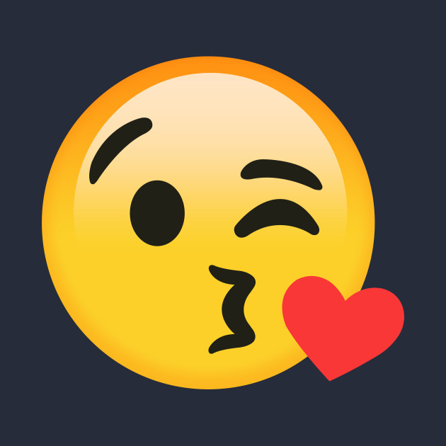 630x630 Emoji Kiss Wink Heart Blowing Kiss Emoji For Girls