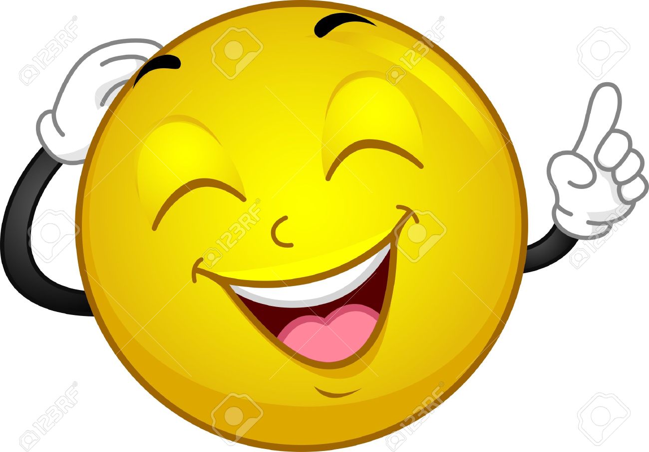 1300x907 Illustration Of A Laughing Smiley Stock Photo, Picture And Royalty