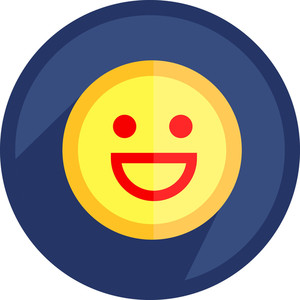 300x300 Laughing Smiley Royalty Free Stock Image