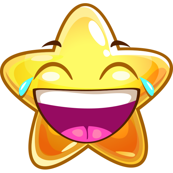 600x600 Laughing Smiley Star Smiley And Smileys