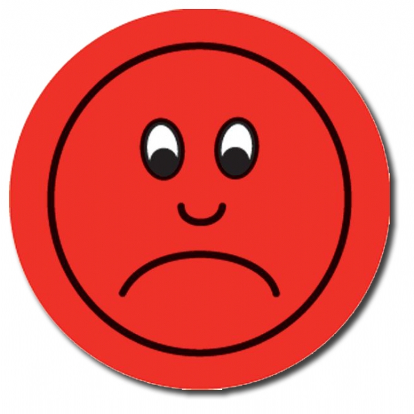 600x600 Red Sad Face Clipart 2