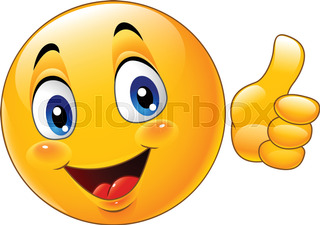 320x225 Smiley Emoticon With Thumb Up Stock Vector Colourbox