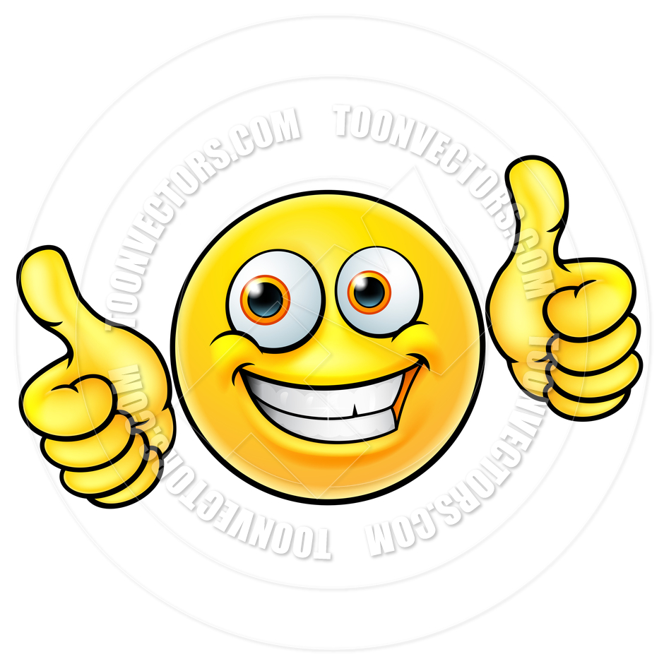 940x940 Happy Thumbs Up Emoji Emoticon By Geoimages Toon Vectors Eps