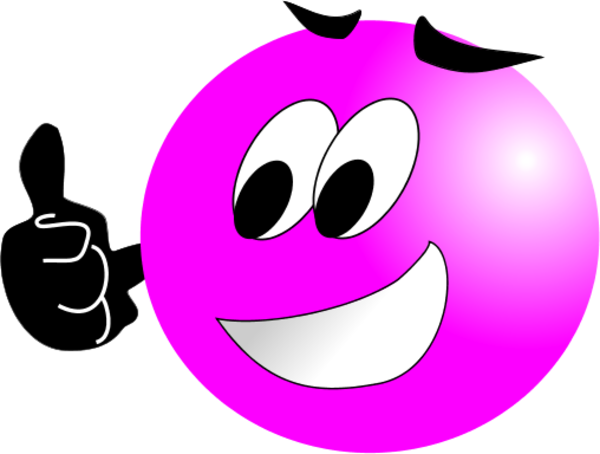 600x454 Happy Face With Thumbs Up Clipart