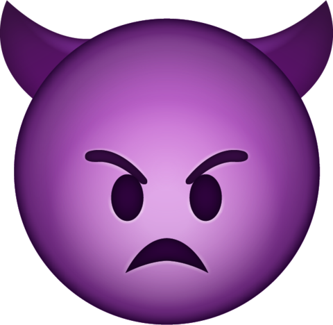 480x468 Mad Devil Emoji Png Transparent Background