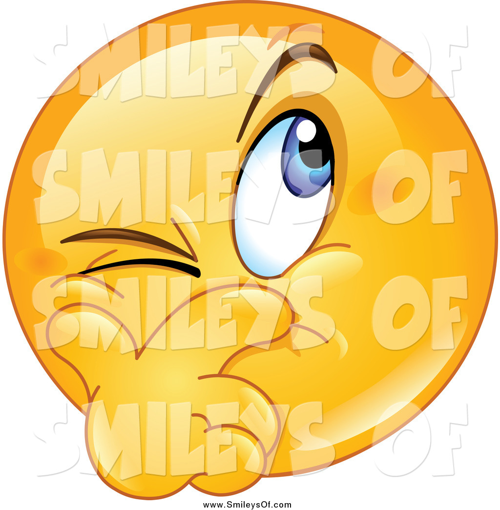 1024x1044 Vector Clipart Of A Yellow Smiley Face With A Suspecting