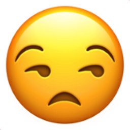 256x256 Unamused Face Emoji U 1f612