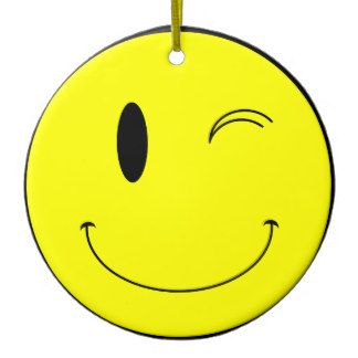 324x324 Yellow Smiley Face Christmas Tree Decorations Amp Ornaments Zazzle