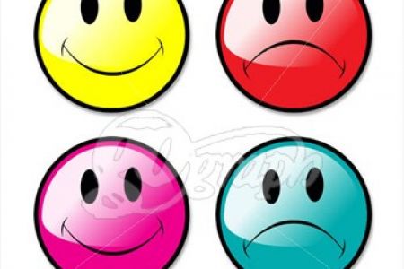 450x300 Happy Face Sad Face Clip Art