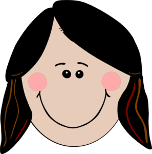 297x300 Smiling Girl Clip Art