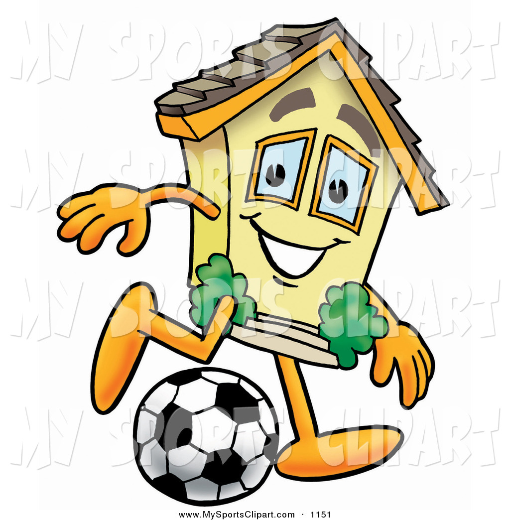 1024x1044 Sports Clip Art Of A Smiling House Mascot Cartoon Character