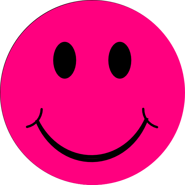 594x595 Pink Smiley Face Clip Art