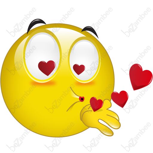 512x512 Kissing Clipart Smiling Face