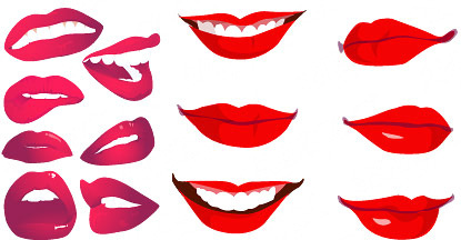 415x216 Smiling Mouth Free Vector Download (1,126 Free Vector)