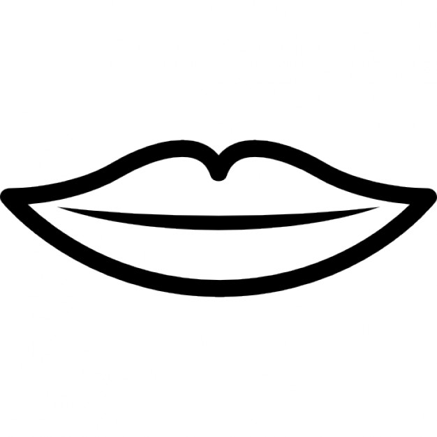 626x626 Lips Black And White Talking Mouth Clipart