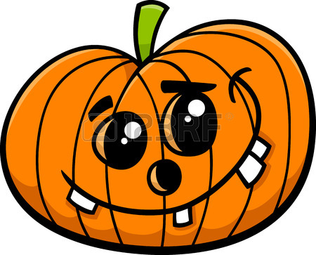 450x363 Cartoon Illustration Of Halloween Jack Lantern Pumpkin Royalty