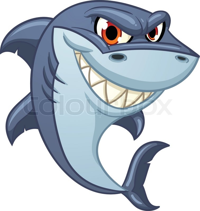 757x800 Two Cartoon Fish With Different Emotions. Vector Clip Art