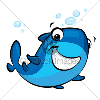 325x325 Cartoon Smiling Shark Family Gl Stock Images