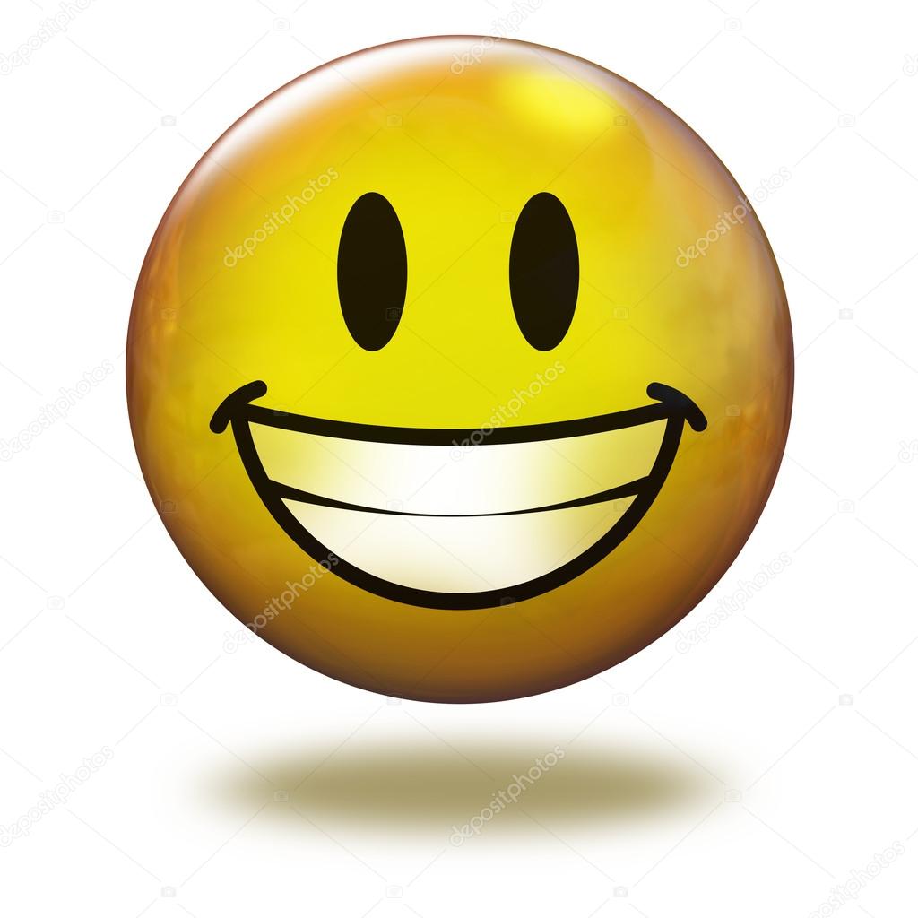 1024x1024 Render Emoticon 3d. Smiling With Teeth Stock Photo Benjaminet