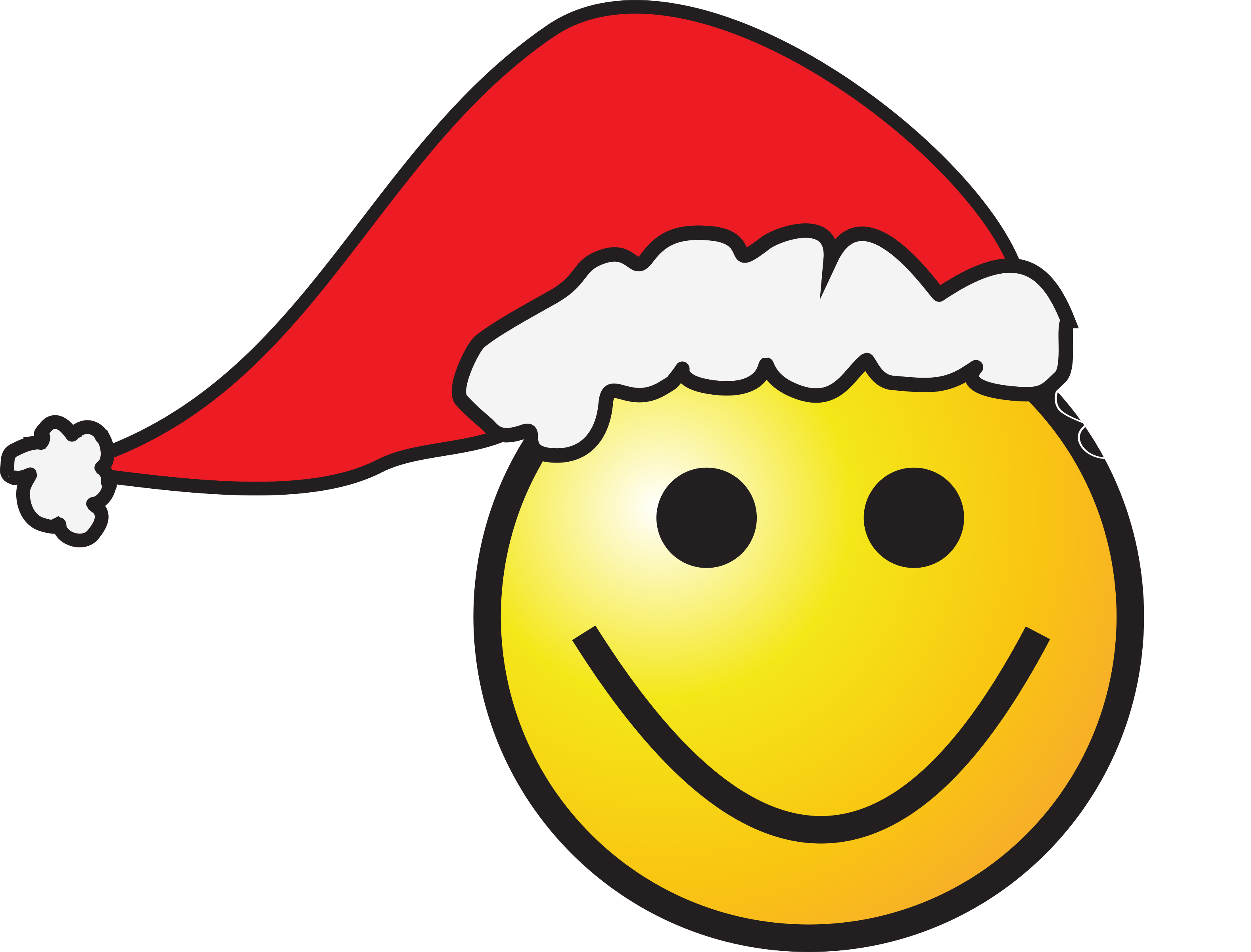 3154x2400 Santa Clipart Smiling