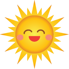 240x240 Smiling Sun Clip Art