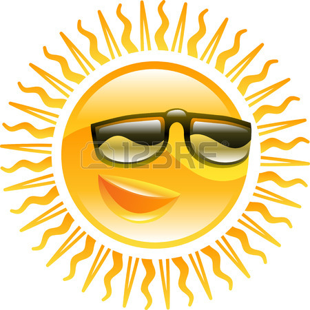 450x450 A Smiling Sun With Sunglasses Icon Illustration Royalty Free