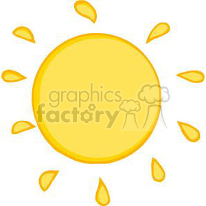 300x300 Royalty Free 2737 Smiling Sun Cartoon Character 380374 Vector Clip