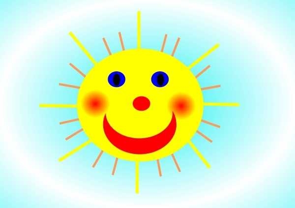 600x423 Smiling Sun Clip Art Free Vector In Open Office Drawing Svg ( Svg